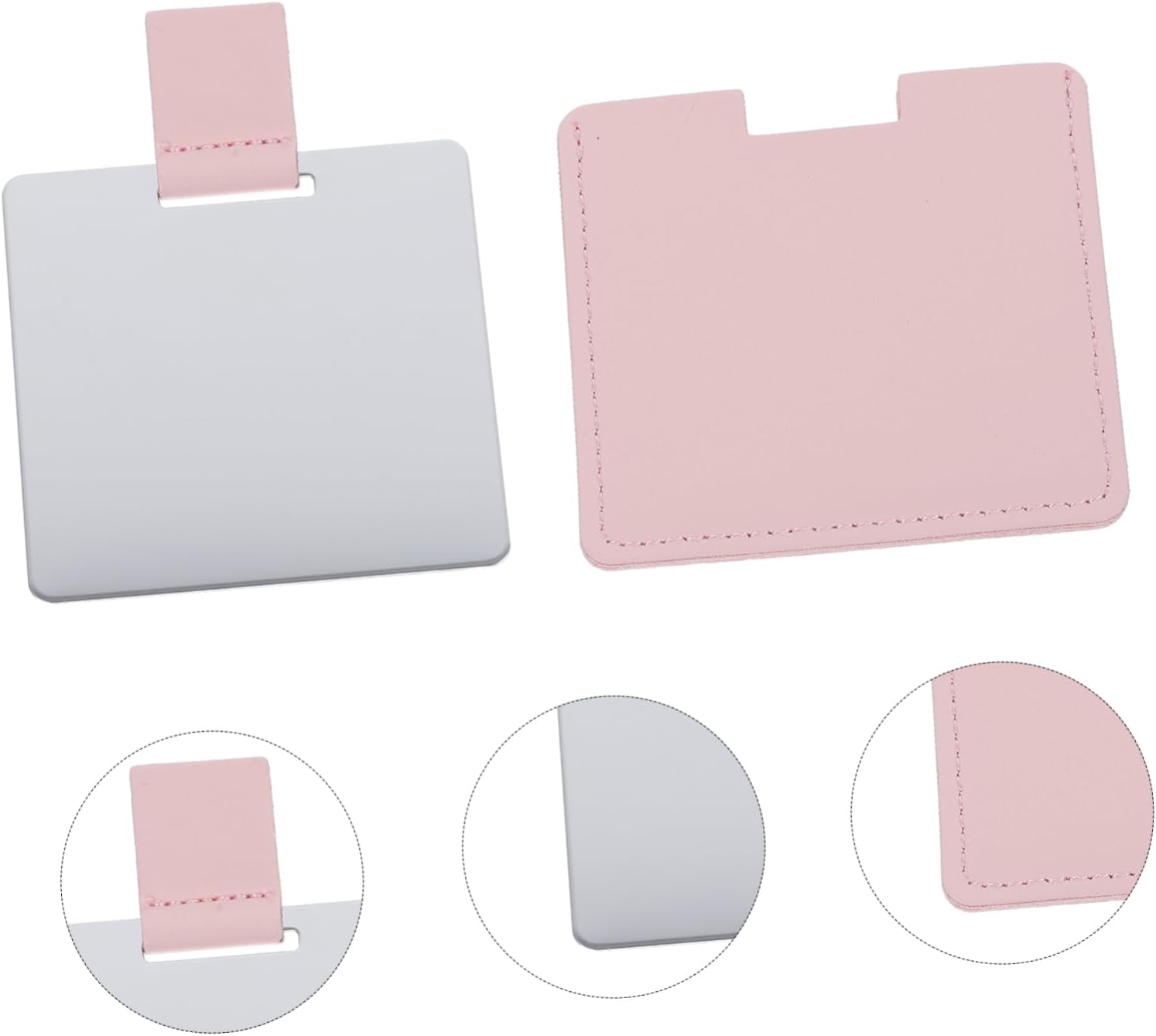 Angoily Portable Makeup Mirror with Steel Frame 1