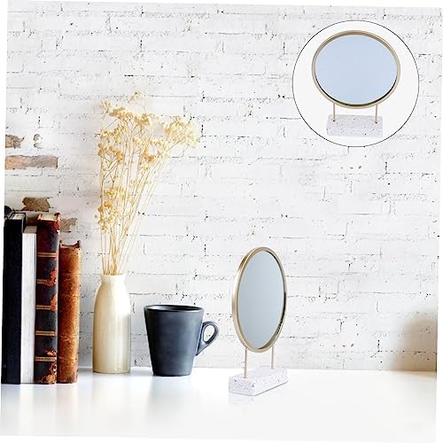 IMIKEYA Portable Makeup Mirror with Stand