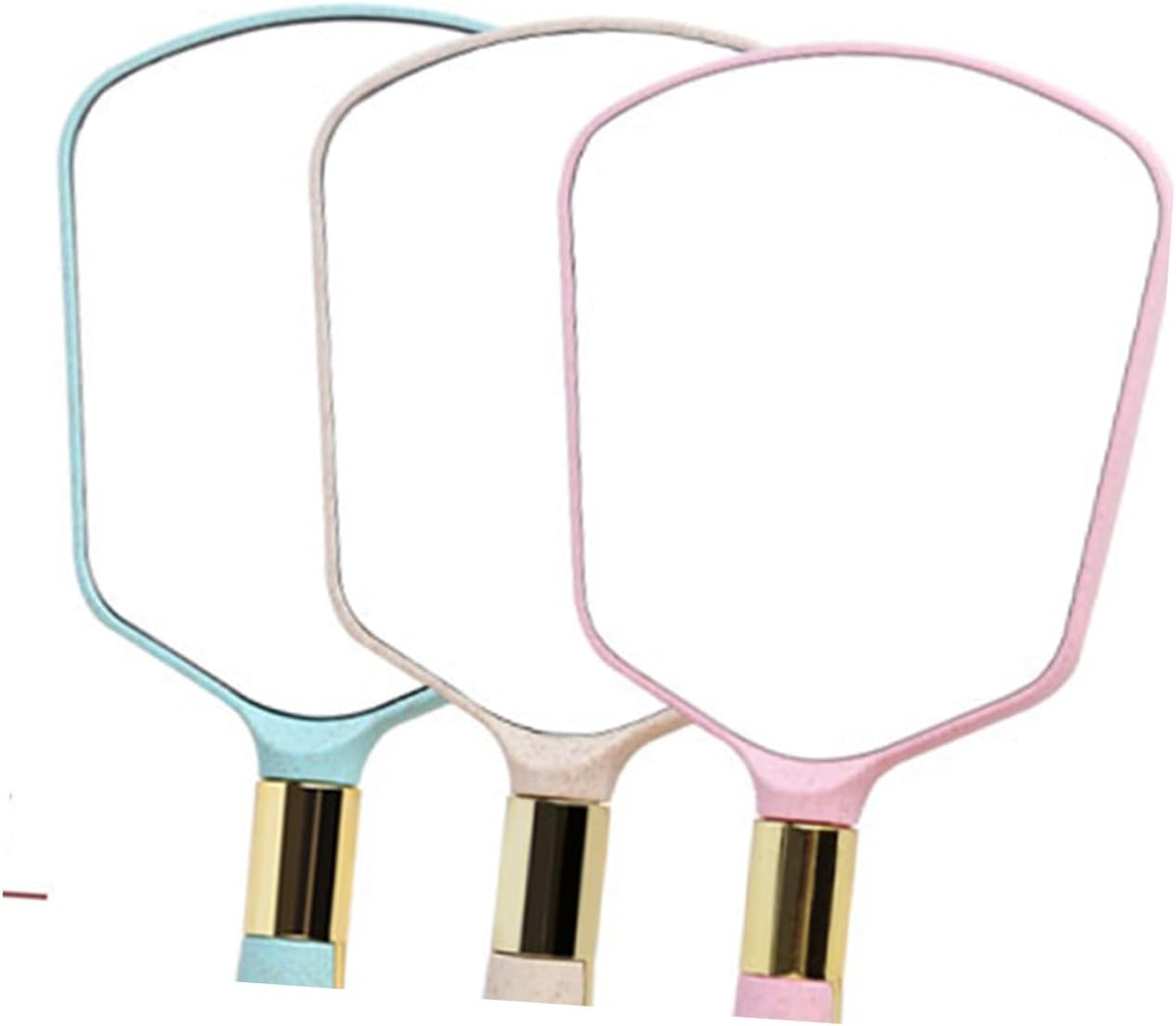 Vaguelly Portable Handheld Makeup Mirror with Chic Blue Design 1