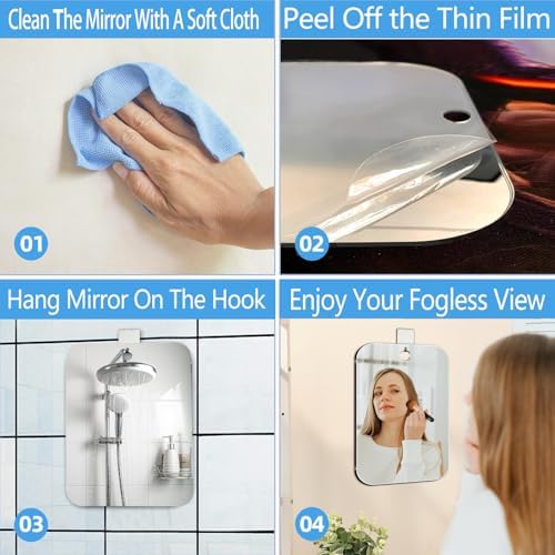 Xoudsi Super Value Shower Mirror 68x5 Inch Shatterproof