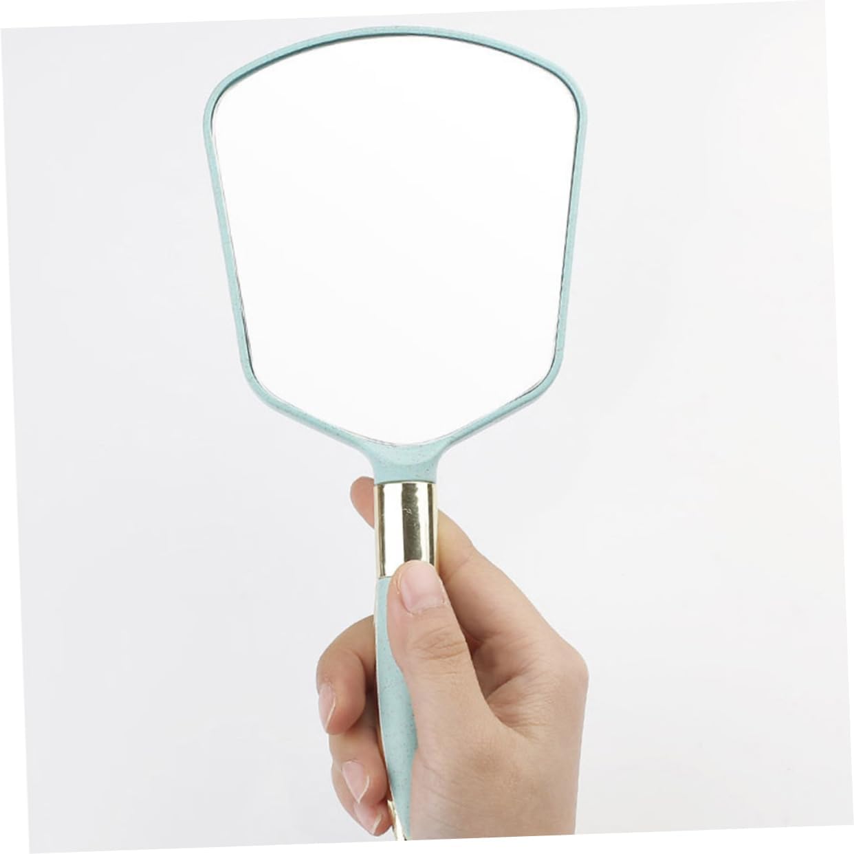 Handheld Makeup Mirror with Handle for Travel and Home Use