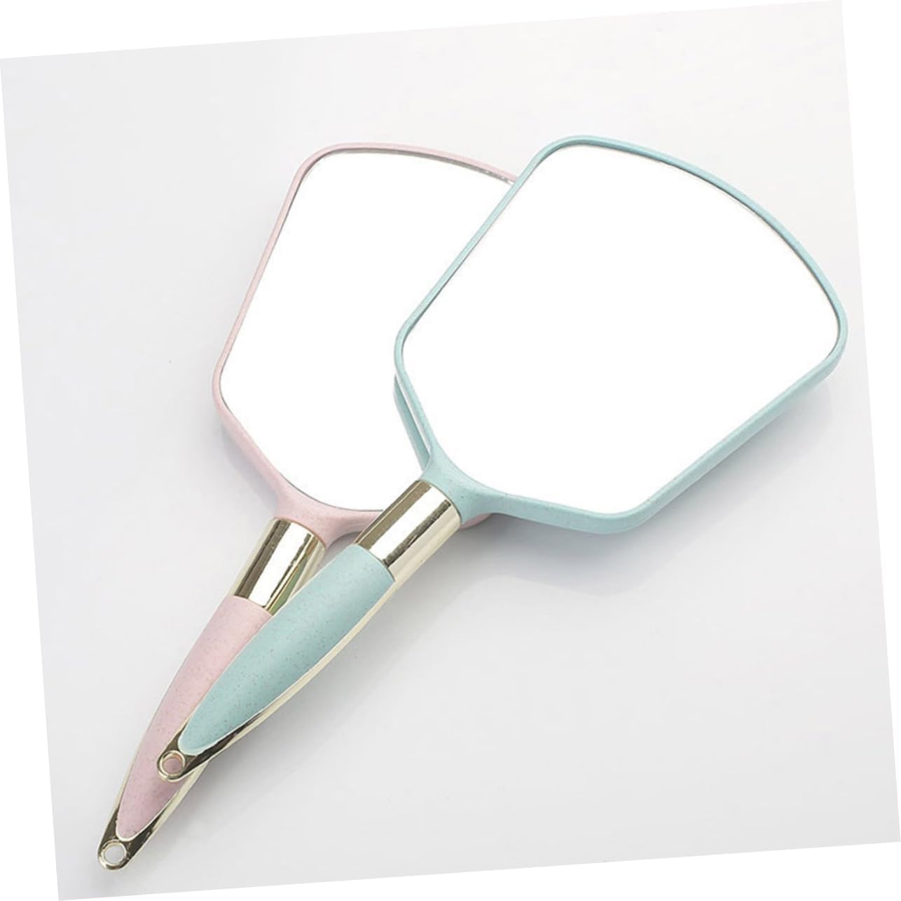 VALICLUD Wall Mounted Handheld Mirror with Ergonomic Handle