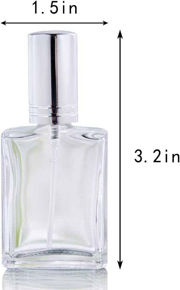 YU FENG 12pcs Refillable Glass Spray Bottles with Funnels and Dispenser