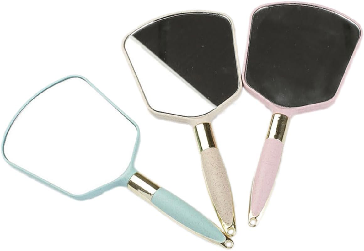 Handheld Makeup Mirror with Ergonomic Handle