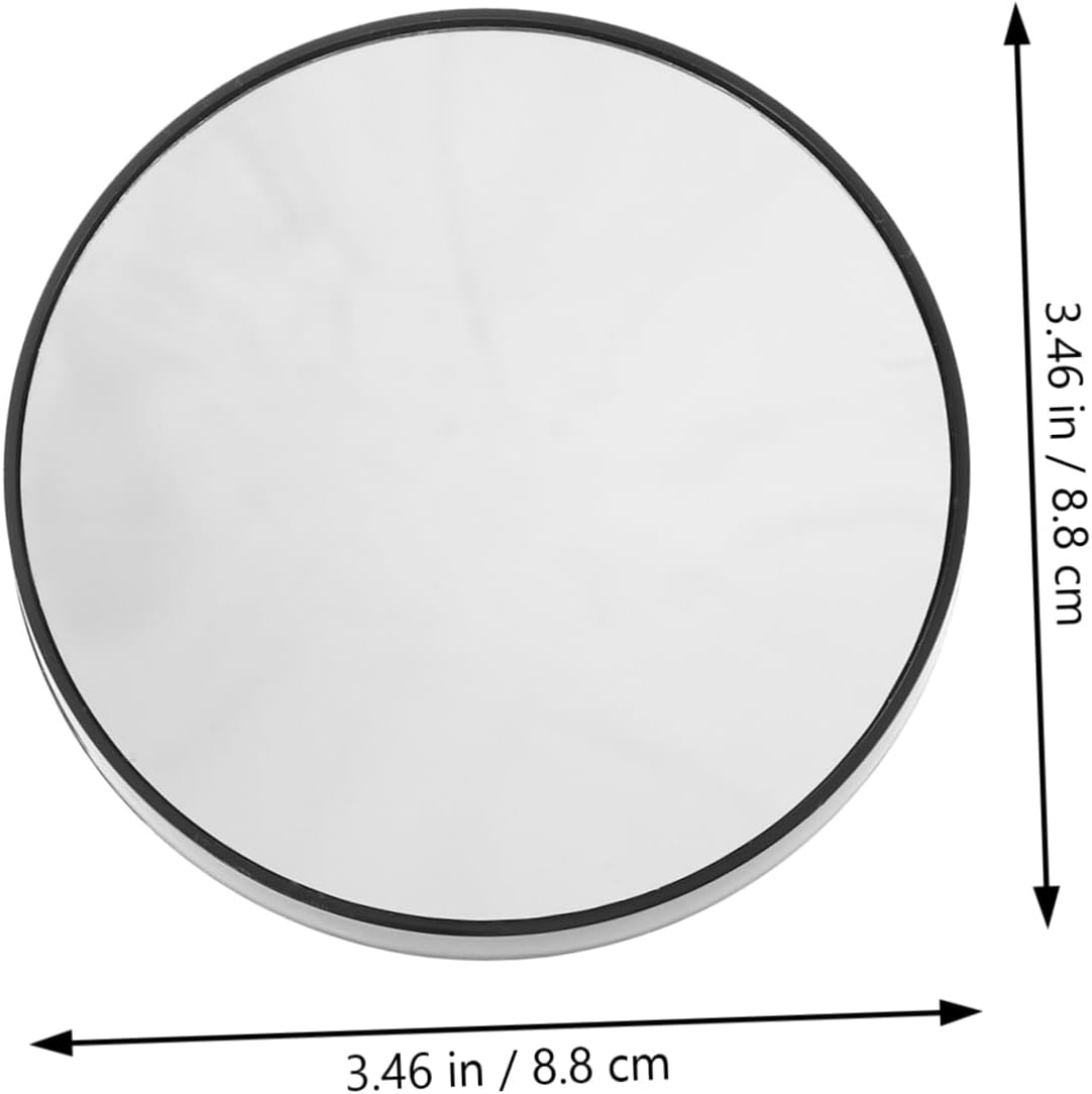 OUNONA 10x Magnifying Mirror with Suction Cups Black