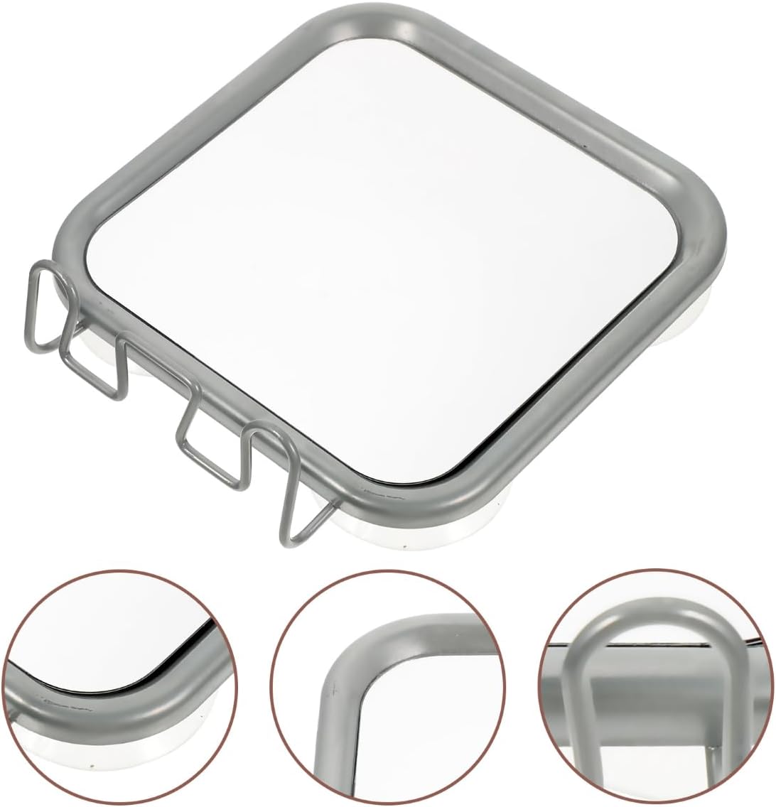 Samlee Fogless Shower Mirror with 4 Suctions 1