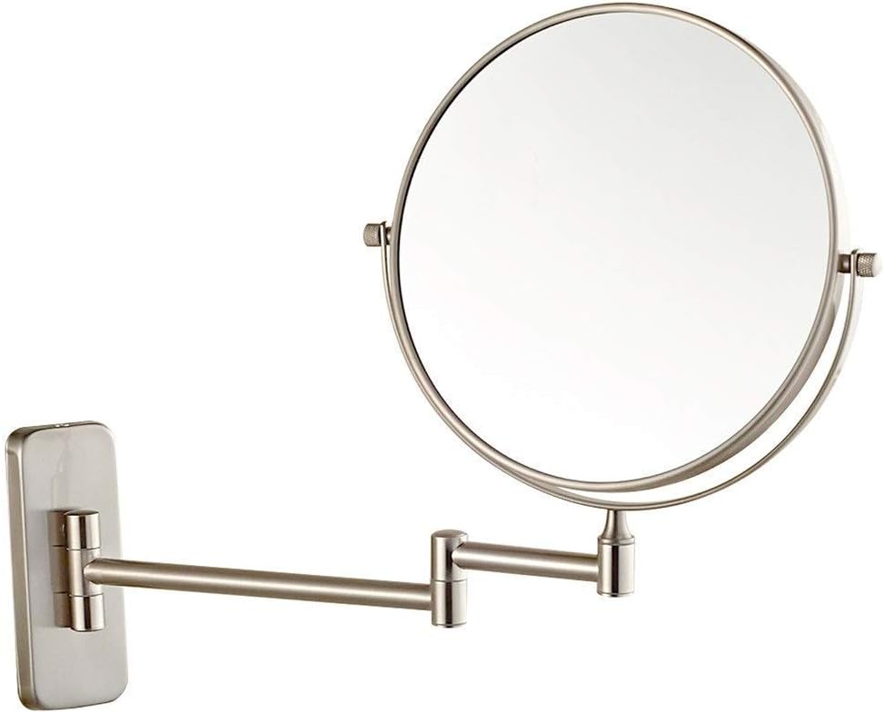 LZHIANG 8-Inch Double-Sided LED Vanity Mirror with 5X Magnification