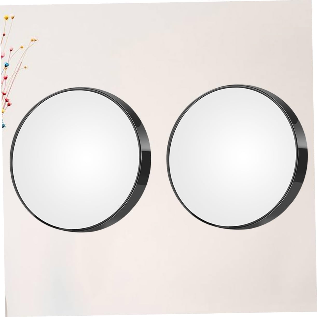 VALICLUD 2Pcs Magnifying Makeup Mirror with Suction Cups