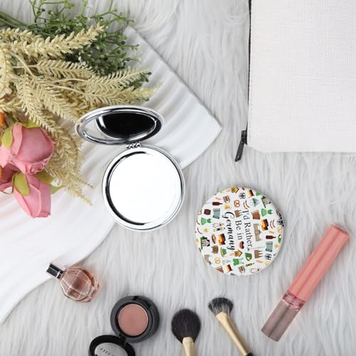 OKEYCH Funny Makeup Mirror Germany Travel Gift