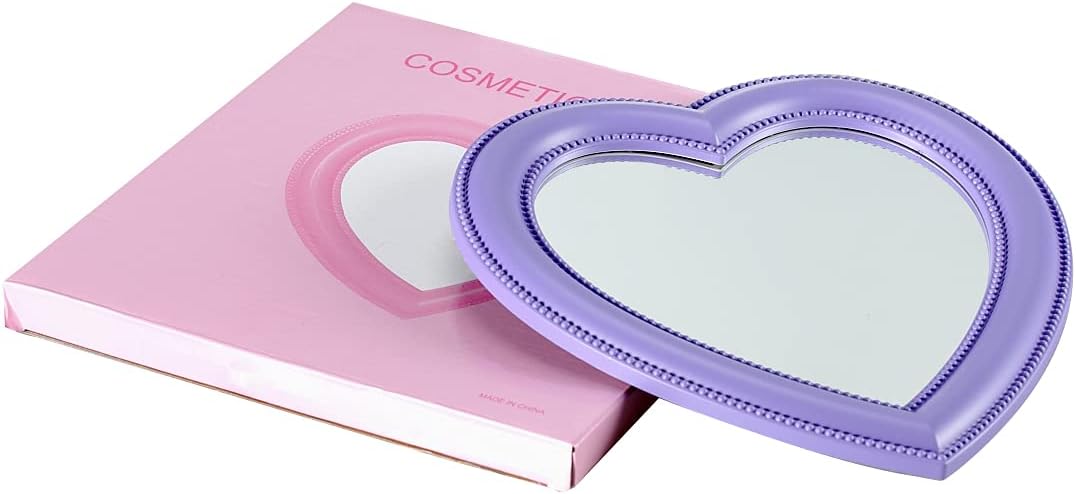 BinaryABC Heart Cosmetic Mirror Purple 1