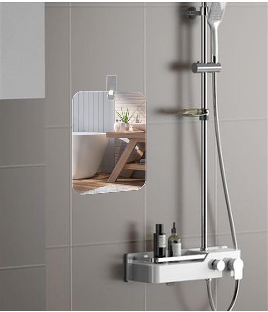 Safe Durable Fogless Shower Mirror 13x17cm 1