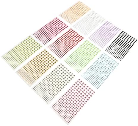 SAFIGLE 2 Sets Facial Rhinestone Stickers DIY Face Jewels