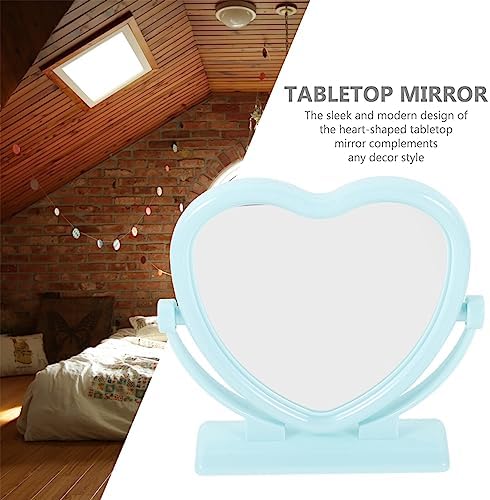 FOMIYES Double-Sided Heart Shaped Vanity Mirror