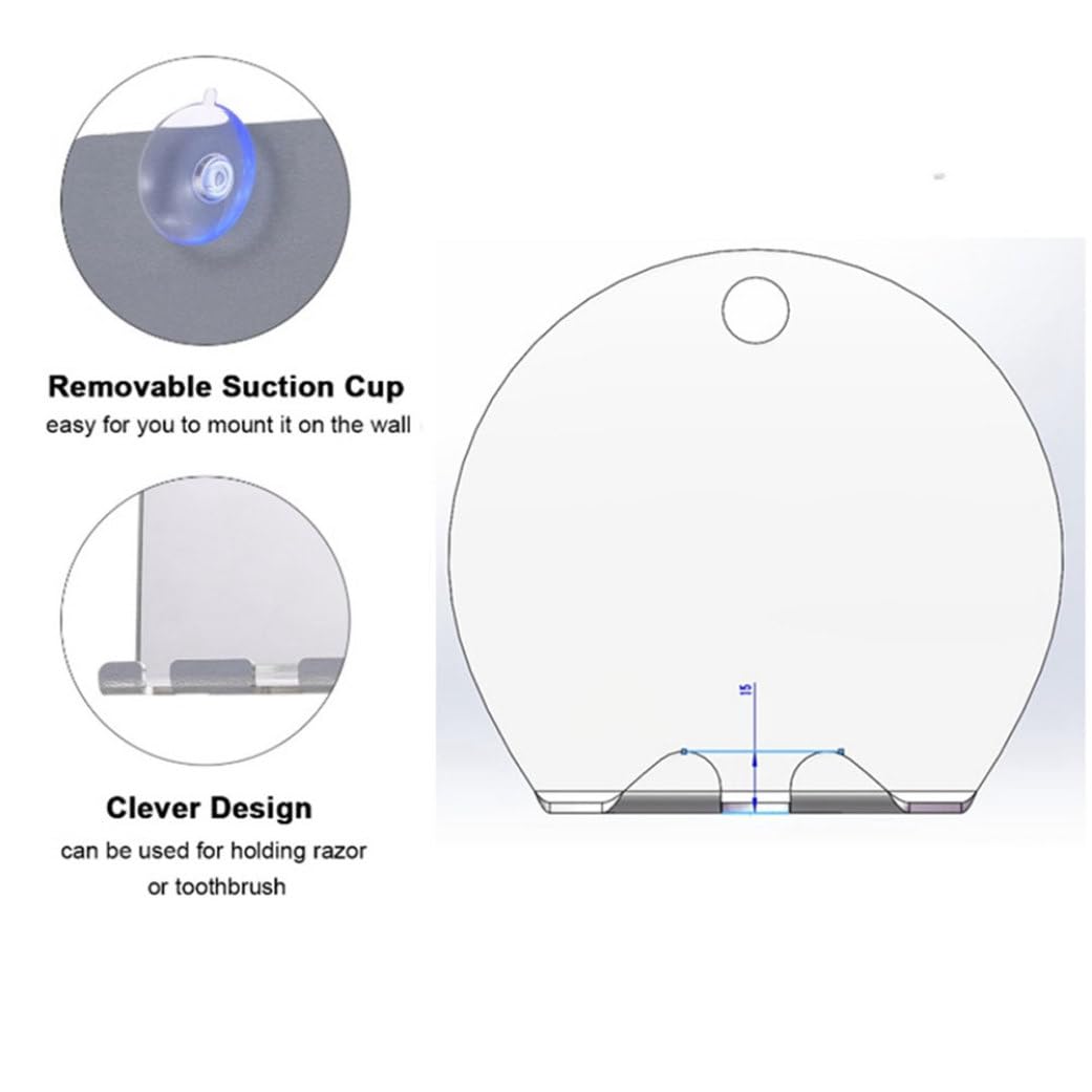 Hperu Anti-Fog Shatterproof Acrylic Mirror