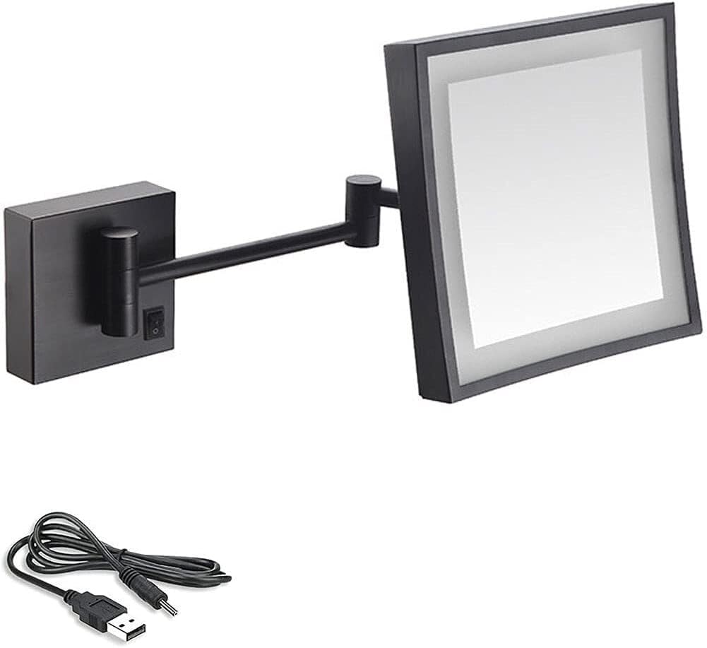 8 Inch Rechargeable LED Makeup Mirror with 3X Magnification