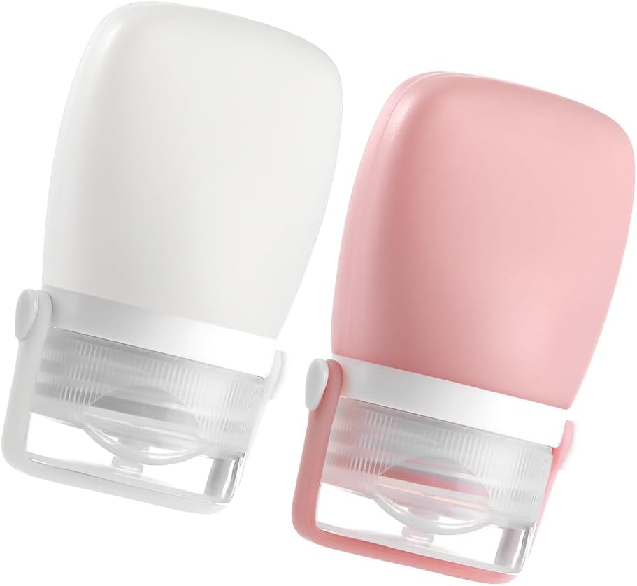RONRONS 1oz Squeeze Bottles for Travel 2 Pack