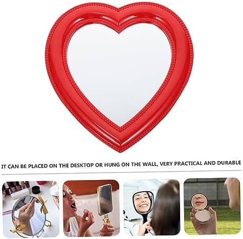 BESTYASH Heart Shaped Desktop Makeup Mirror 1