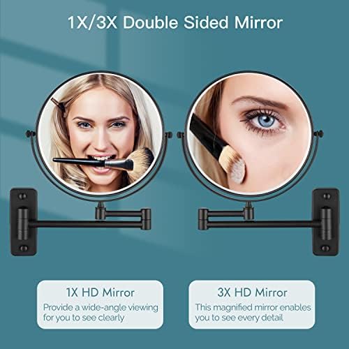 gotonovo 8 Inch Wall Mounted Makeup Mirror