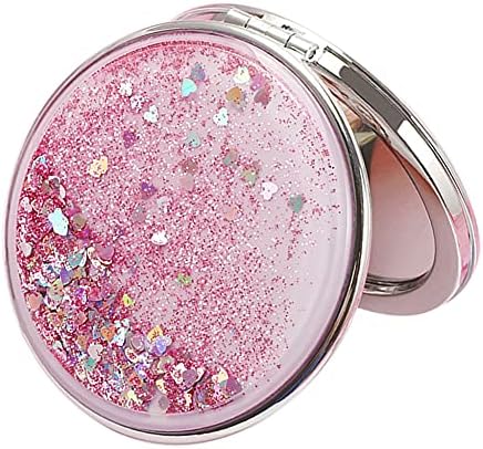 AKOAK Compact Travel Mirror with 2x Magnifying Glass