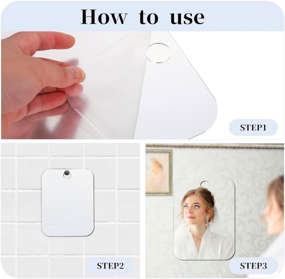 Shower Mirror Fogless for Men Women 984x787 Shatterproof and Safe