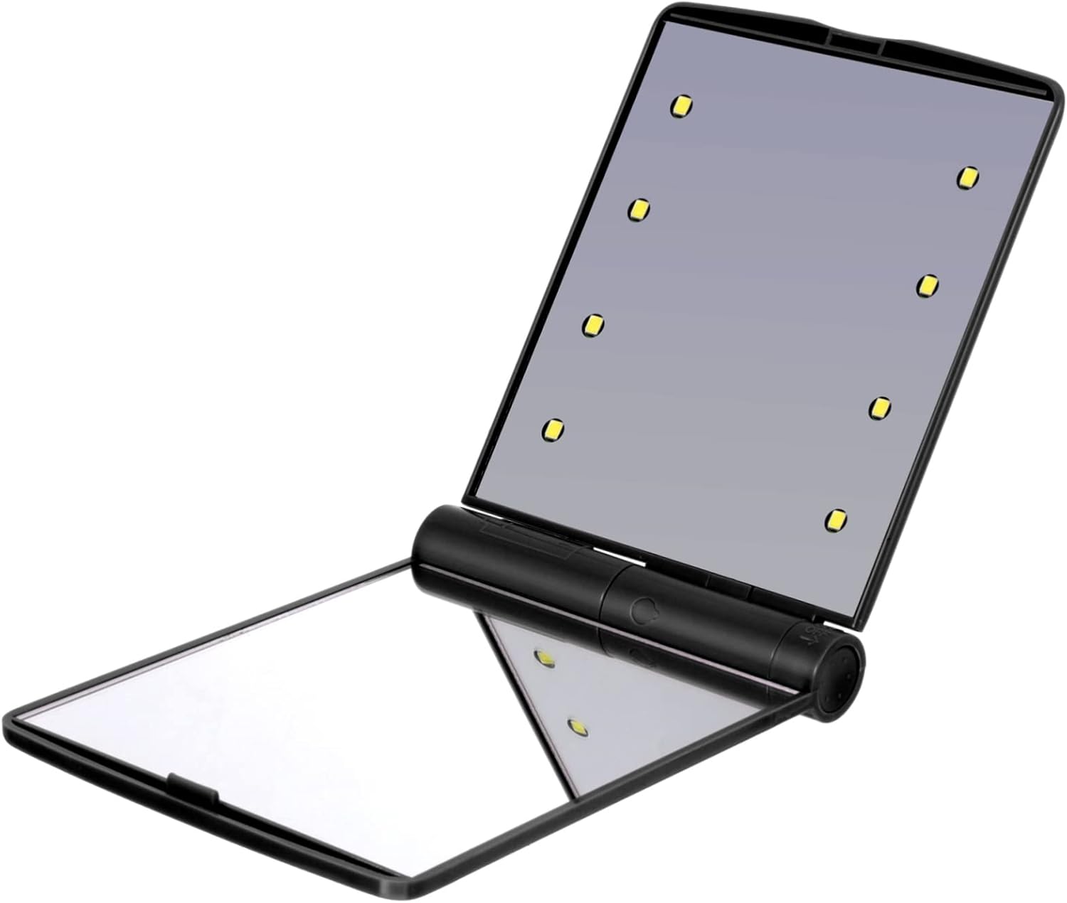 Mikinona Foldable LED Mirror for Makeup Double-Sided Beauty Mirror