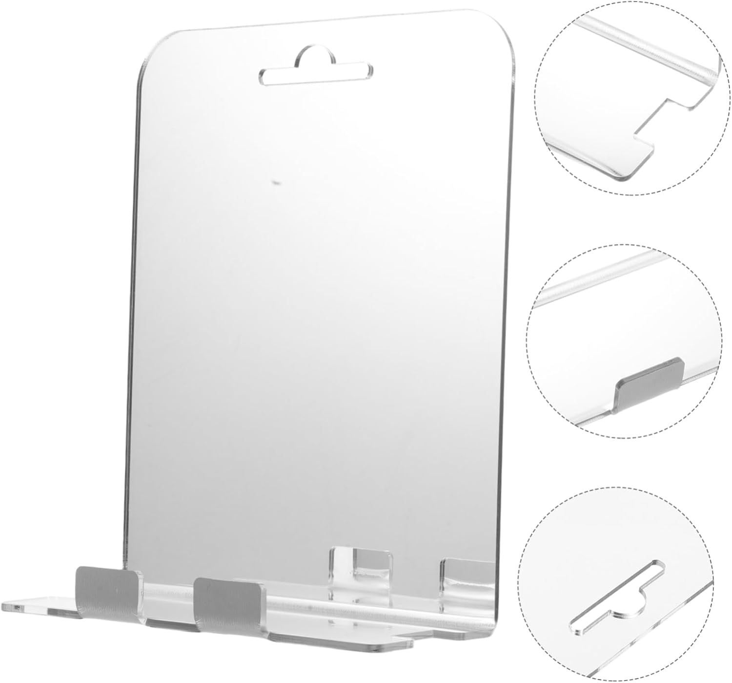 PRETYZOOM Travel Size Anti-Fog Wall Mount Mirror with Hooks