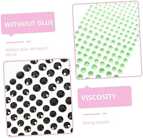 Gatuida 12 Sheets Self-Adhesive Rhinestone Stickers