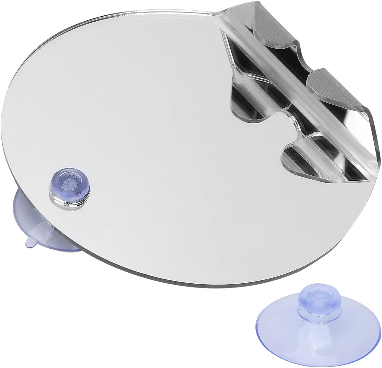 Fogless Round Mirror with Suction Hook for Shaving and Makeup