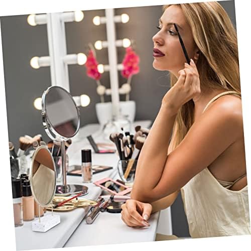 IMIKEYA Portable Makeup Mirror with Stand