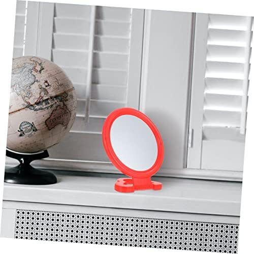Retro Makeup Mirror with Sturdy Base and Wall Suspension