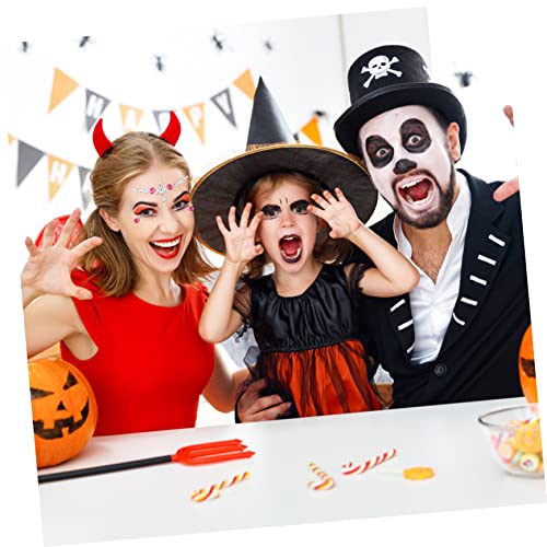 2Sheets Halloween Face Jewels Stickers Glitter Rhinestones