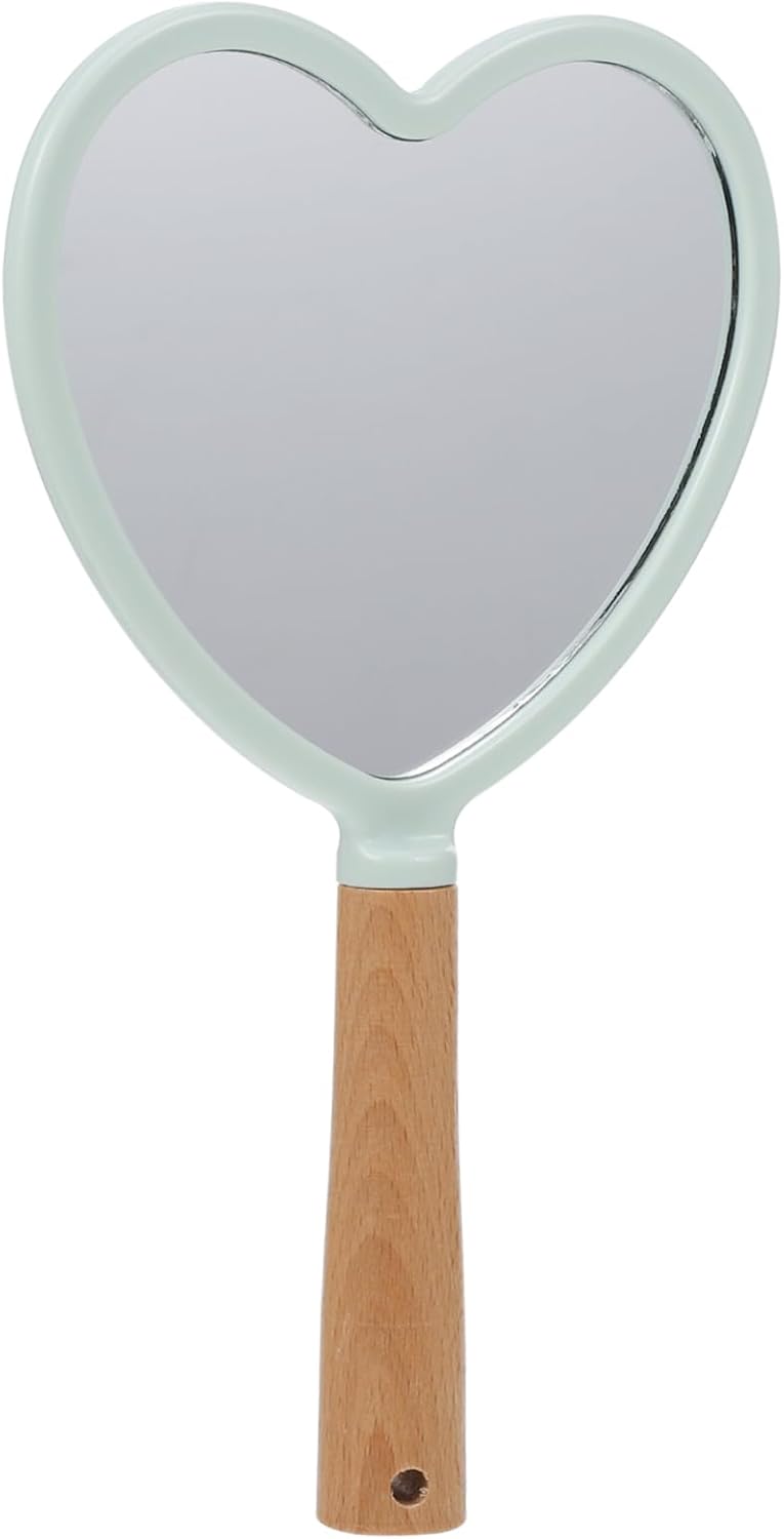 GALPADA Heart Shaped Makeup Mirror - Lightweight Stylish