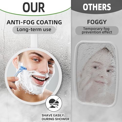 TAILI Fogless Shatterproof Shower Mirror for Shaving