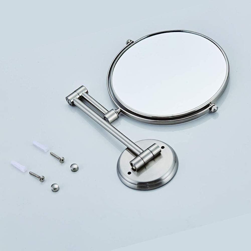 PRIMUZ Wall Mounted Makeup Mirror 360 Swivel