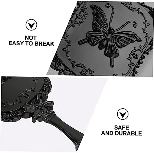 Gogogmee 2Pcs Lightweight Travel Makeup Mirror with Long Handle
