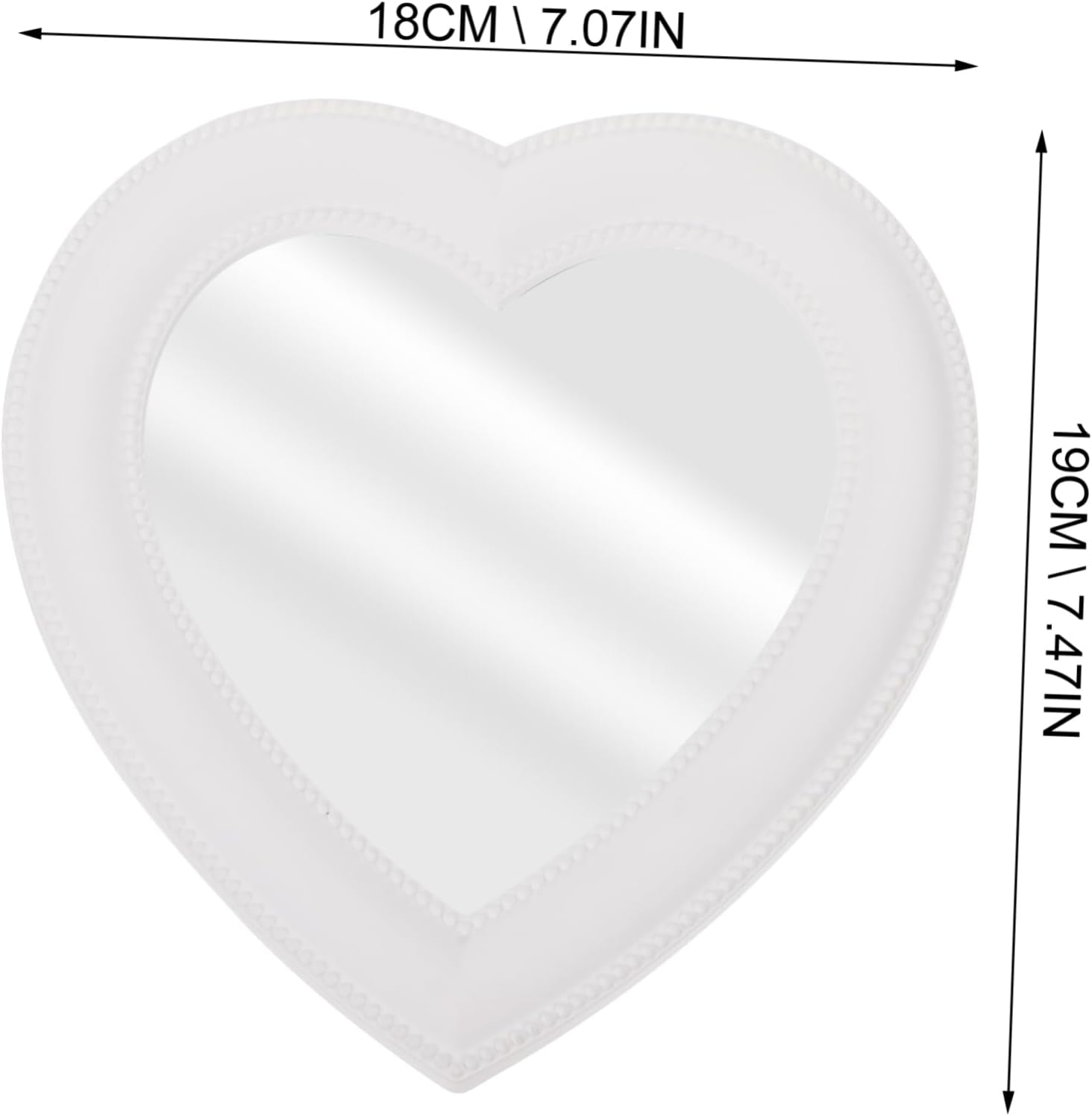 Heart Shaped Vanity Mirror For Desk And Dresser