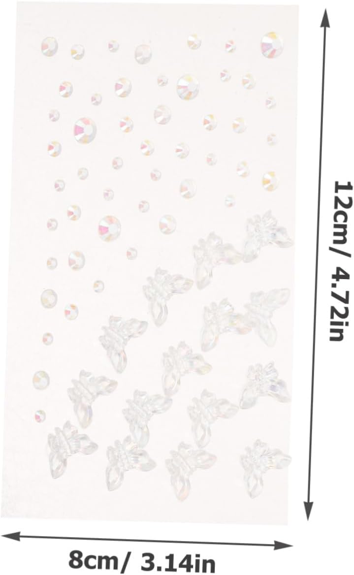 Gems Stickers for Face Makeup Butterfly Tear Diamond Adhesive 1