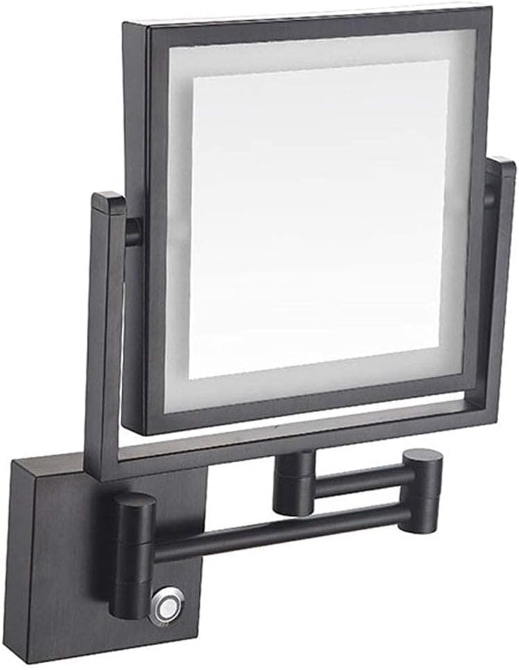 DEIHGE 3X Magnifying Wall Mount Vanity Mirror with LED Light 360 Swivel