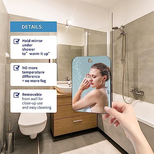 NKJVE 78x6inch Shatterproof Shower Mirror