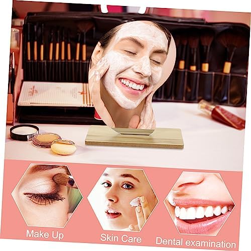 LIFKOME Aesthetic Movable Makeup Mirror with Wooden Stand 1