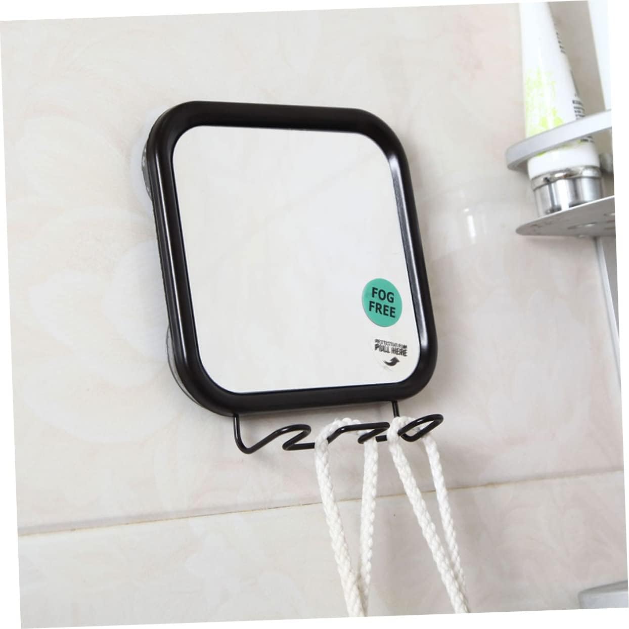 Happyyami Fogless Shower Mirror with Suction Cups