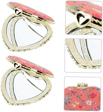 Heart Double-Sided Makeup Mirror for Beauty
