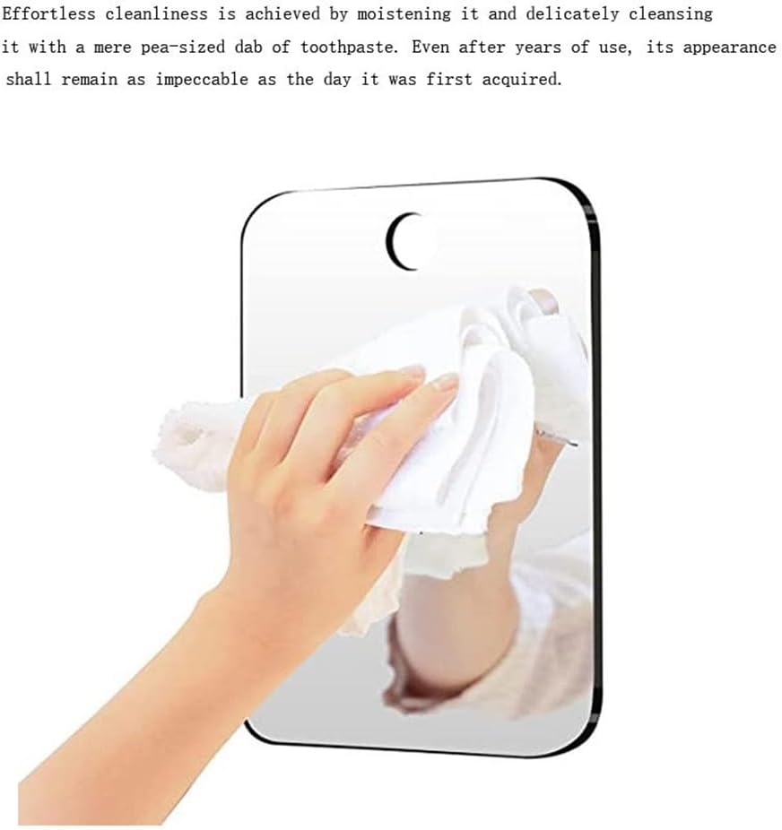 Safe Durable Fogless Shower Mirror 13x17cm 1
