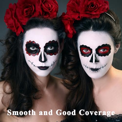 Wismee Black and White Face Body Paint Set