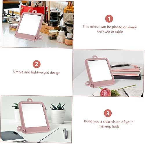 Hanging Makeup Mirror with Stand Black Vanity Wall Mounted