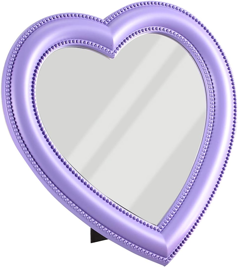 BinaryABC Heart Cosmetic Mirror Purple 1