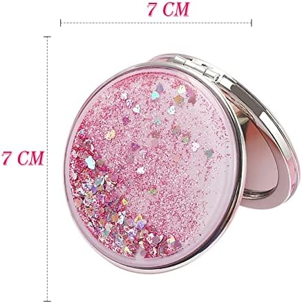 AKOAK Compact Travel Mirror with 2x Magnifying Glass