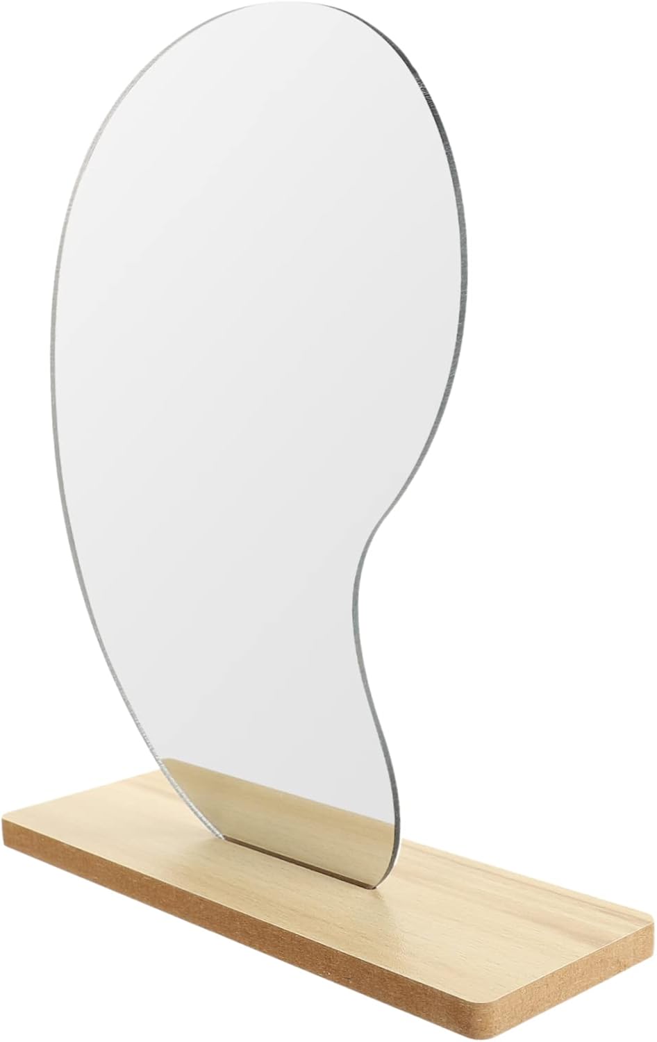 Alipis Acrylic Vanity Mirror with Wooden Base 1