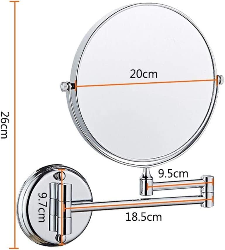 LCARY 10X Magnification Makeup Mirror Wall Mounted