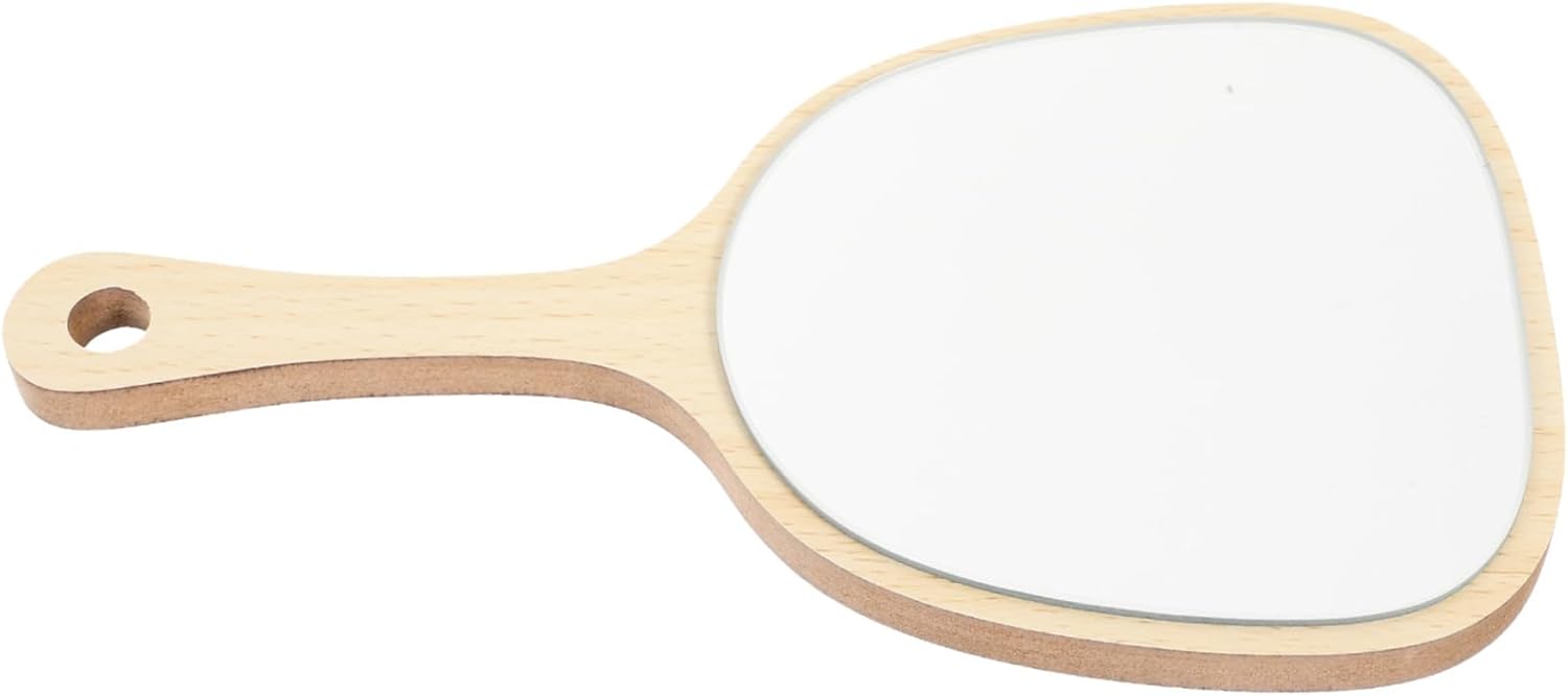 NOLITOY Wooden Makeup Mirror Portable for Travel and Salon Use